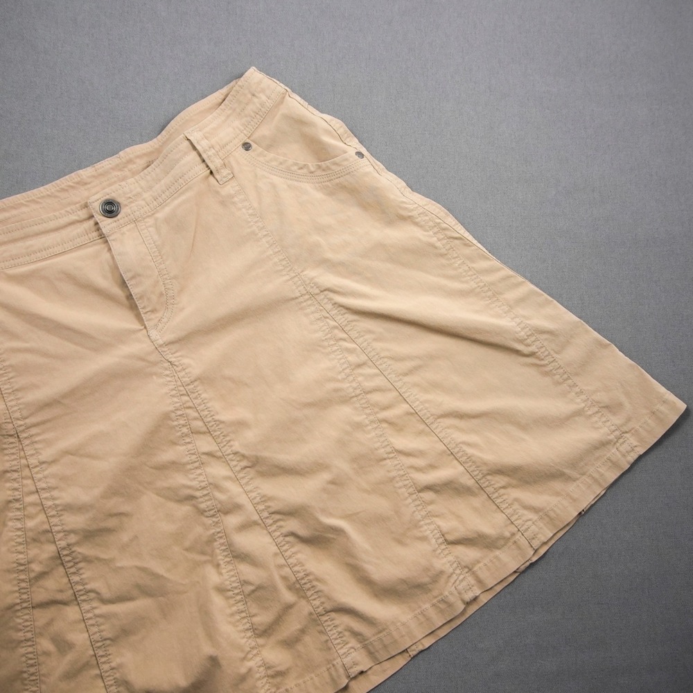 Kuhl Womens Midi Skirt Pockets Utility Hiking Outdoor Camping Khaki A Line 12